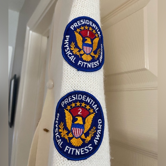 Vintage Letterman Sweater 60’s/70’s Cream,Red,Gold - Picture 2 of 7